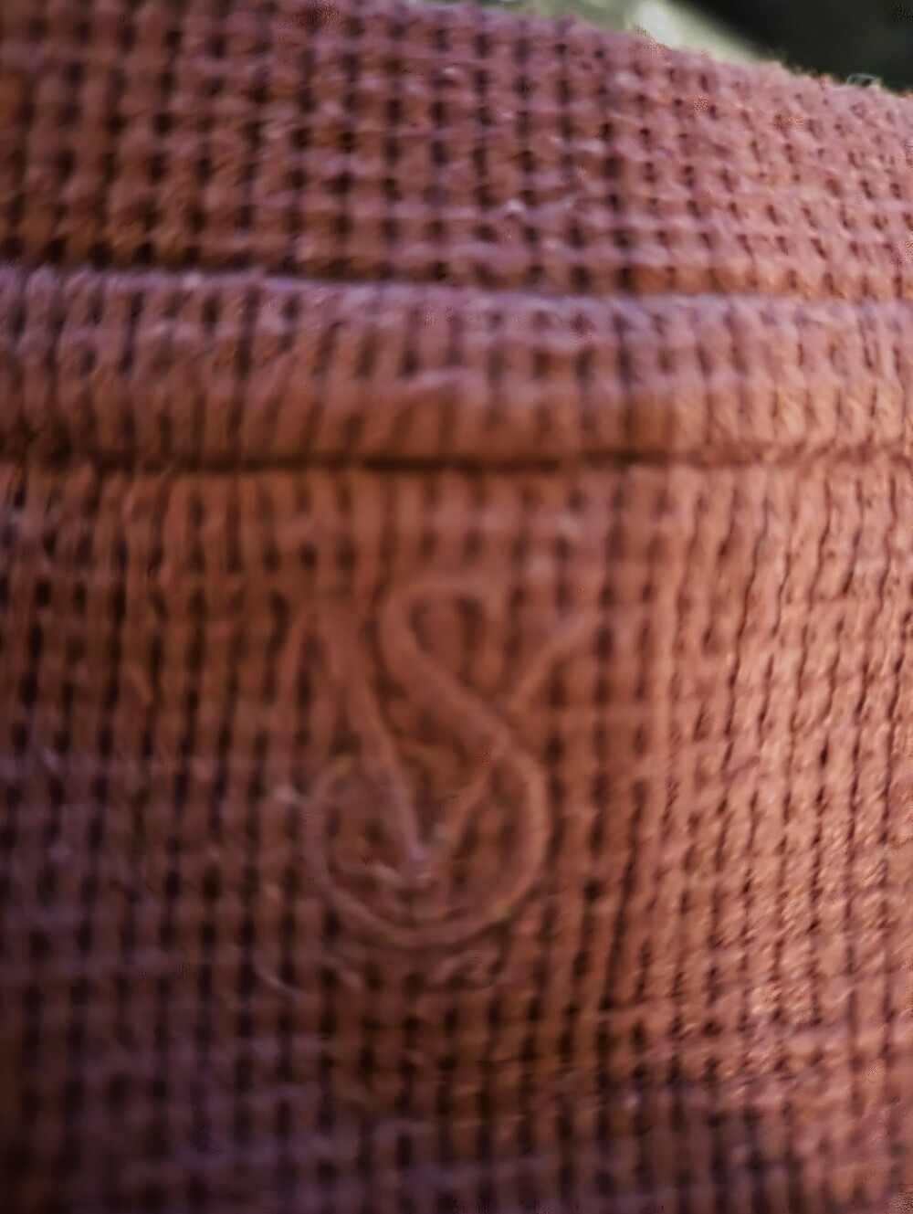 Victoria's Secret Waffle-Knit Button Henley in Maroon - Picture 5 of 5